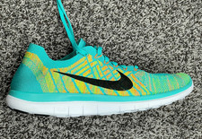 Nike Free 4.0 Flyknit Hyper Jade Volt Mens Sz...