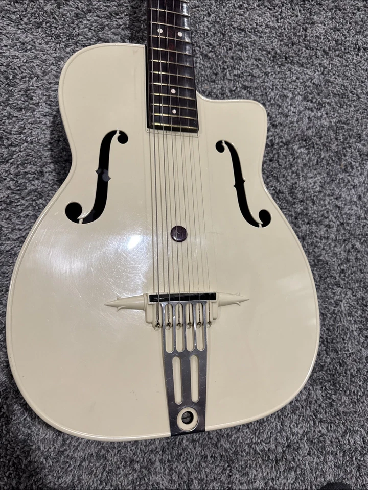 Maccaferri G-30 Flat Top Acoustic Guitar 1953 190s Vintage - Image 2 of 4