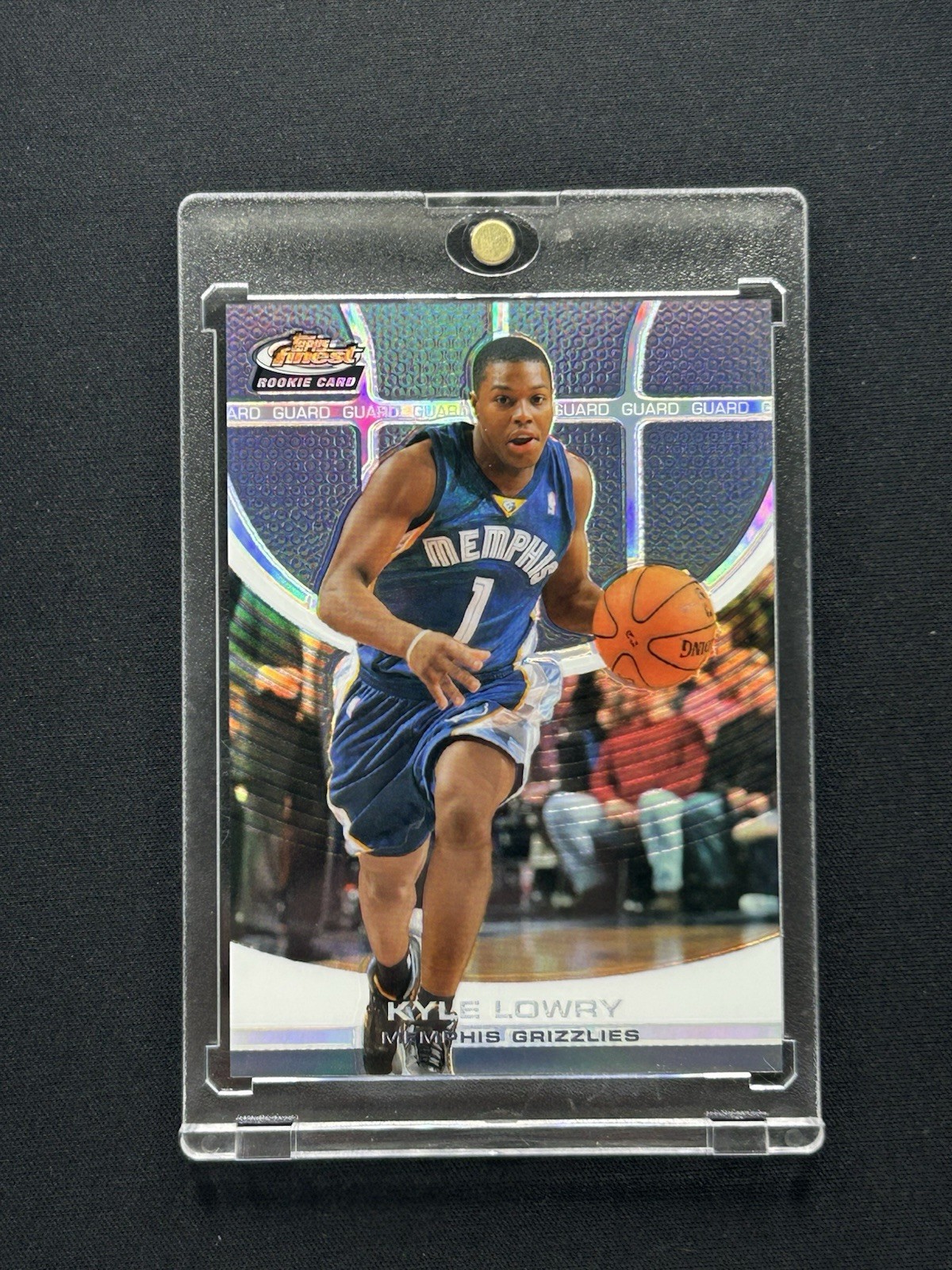 2005-06 Topps Finest Kyle Lowry Black Refractor RC #/19 Rare SP Heat Rookie #163