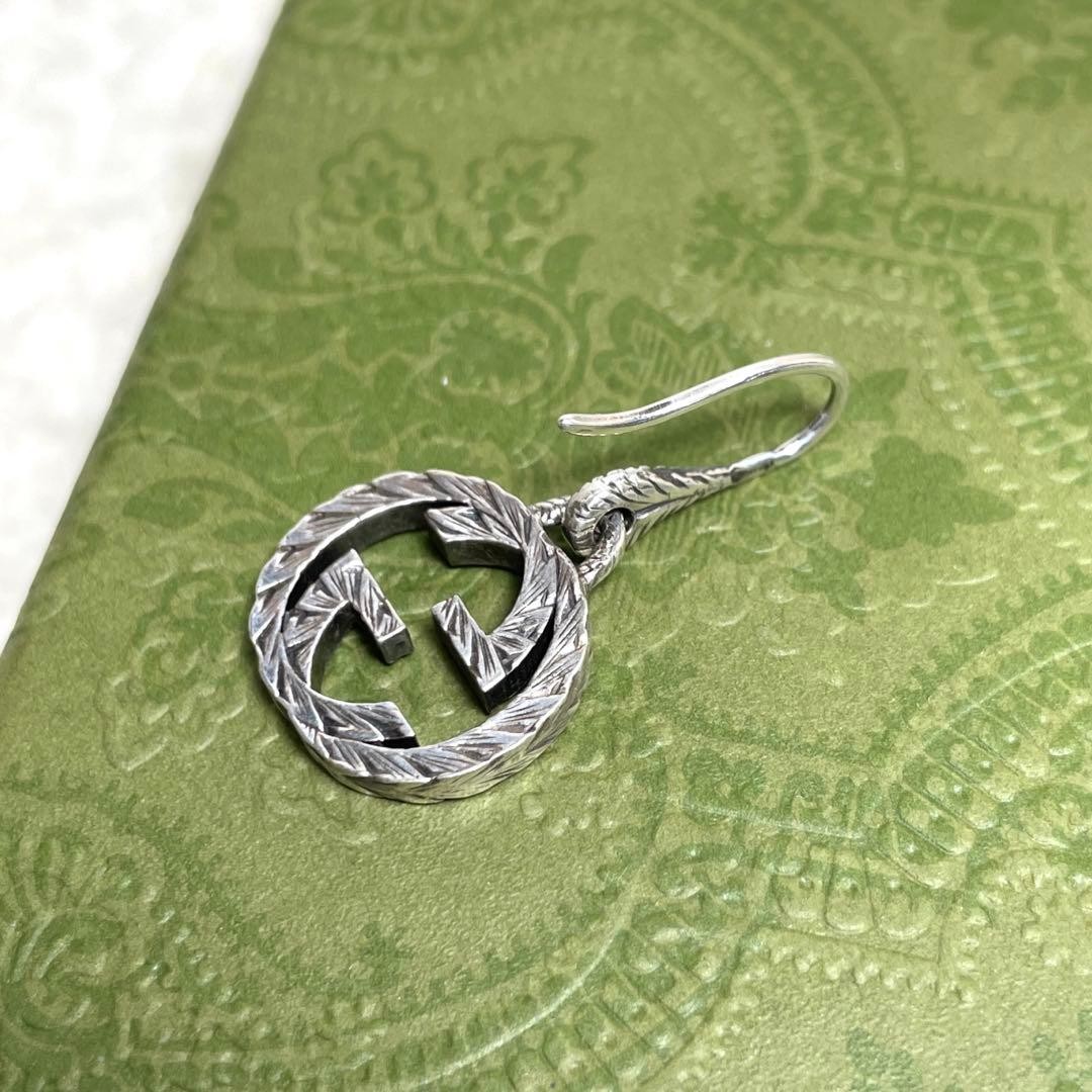 Gucci Interlocking GG Hook Earring Single Ear Ste… - image 5