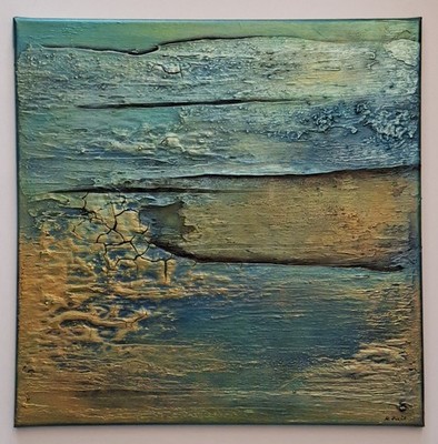 N. Rönsch Abstrakt MALEREI Kunst Original BILD Gemälde MODERN Unikat 5ocm X 5ocm