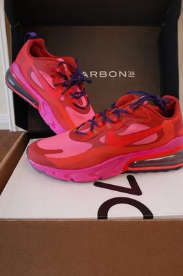 Nike Air Max 270 React   Mystic Red / Pink Blast Women s Size 10.5