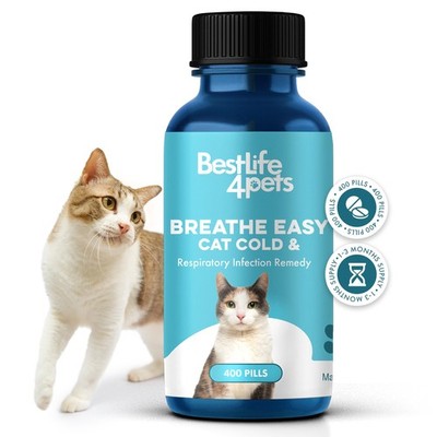 Cat Respiratory Comfort Supplement - Natural Breathe Easy Feline Support for ...