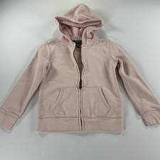 Polo Ralph Lauren Zip Hoodie Girls Size 6X Pink Preppy Cotton Long Sleeve