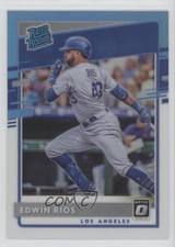 2020 Panini Donruss Optic Retail Carolina Blue & White Prizm Edwin Rios #64 7ns