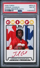 2008 Topps Rookie Premiere Autographs Jamaal Charles #RPA-JC Red Ink (RC) - 1/1