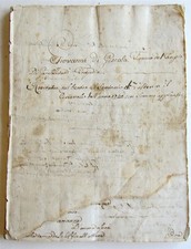 1760 MANUSCRIPT OPERA Giovanni Di Giscala Tiranno Del Tempio Di Gerusalemme 