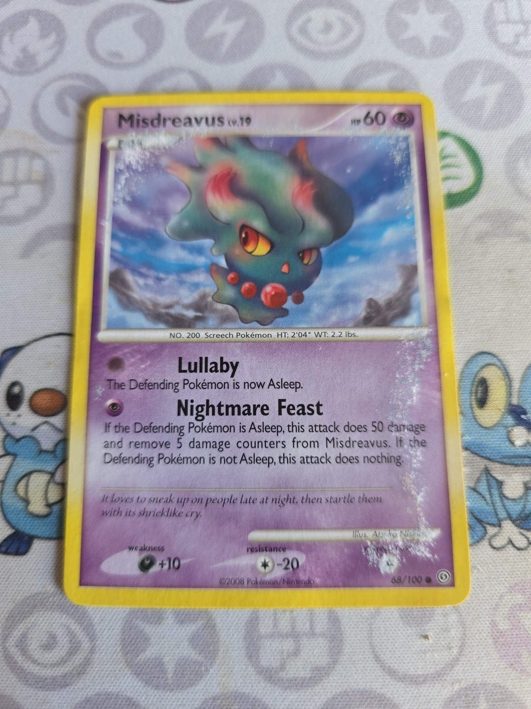 Pokémon TCG Misdreavus Stormfront 68/100 Regular Common