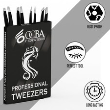 Luxury 4-Pc Eyebrow Tweezers Set - Precision Stainless Steel Grooming Essentials