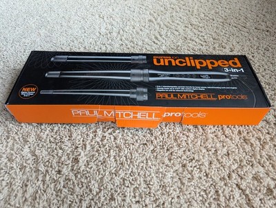 Paul Mitchell Pro Tools Express Ion Unclipped 3 in 1 Curling Wand Black -Unused-
