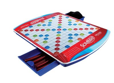 Board Game Scrabble Deluxe Edition Hasbro Gaming Model 16807 strategy tabletop