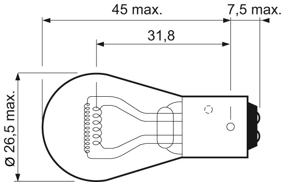 Fits VALEO 032205 BULB IN CARDBOARD P21/4W X10 ESSENTIAL