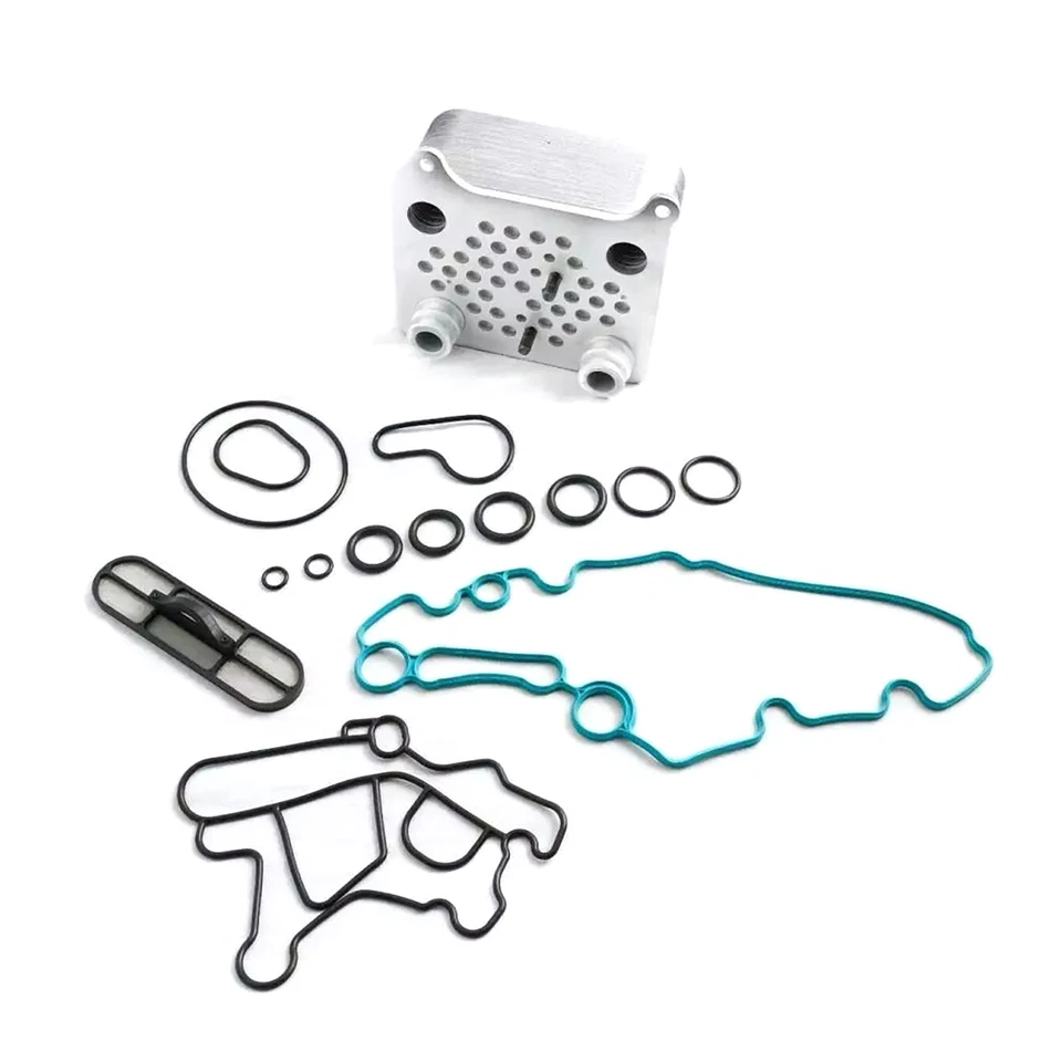 1 Set Oil Cooler For Ford 6.0L Powerstroke Diesel 2003 DP0049 3C3Z-6A642-CA - Image 3 of 4