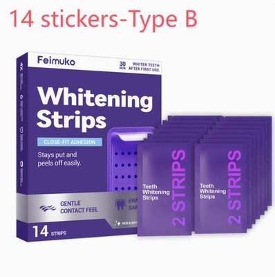 Purple Whitening Strips, Noticeable Results After 1 Application