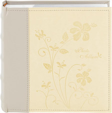 ,Faux Leather Photo Album Hold 200 4X6 Pictures with Memo Writing Space,Great fo