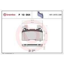 Satz Bremsbeläge Bremsklötze vorne für Tesla Model S 5YJS | 24244378