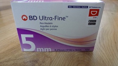 BD Micro-Fine Plus 100 Stk. 5mm Neu MHD:2030-05-31