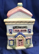 Votive Tea Light TEA SHOP Cottage House Ceramic Whimsical