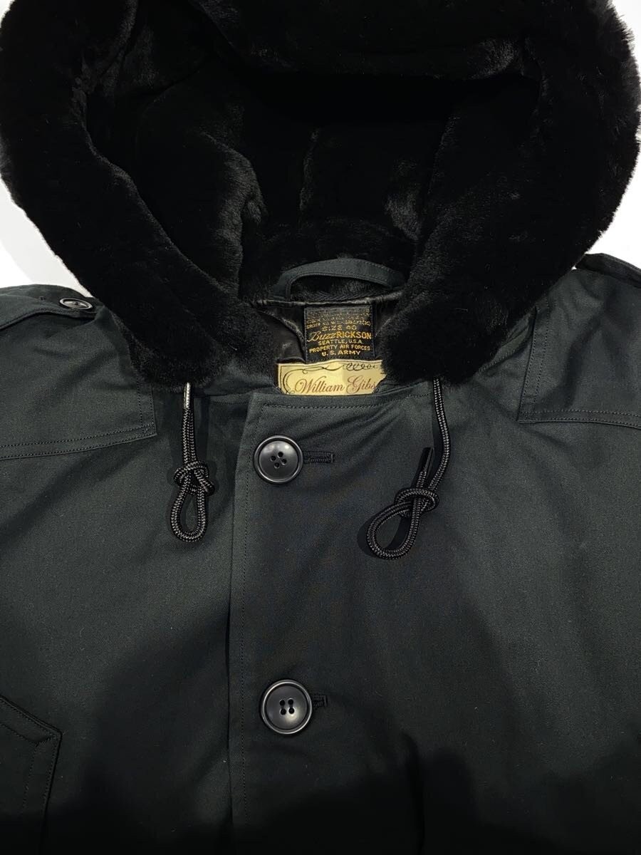 Buzz Rickson's Black Jacket 40" Leather/Cotton - image 6