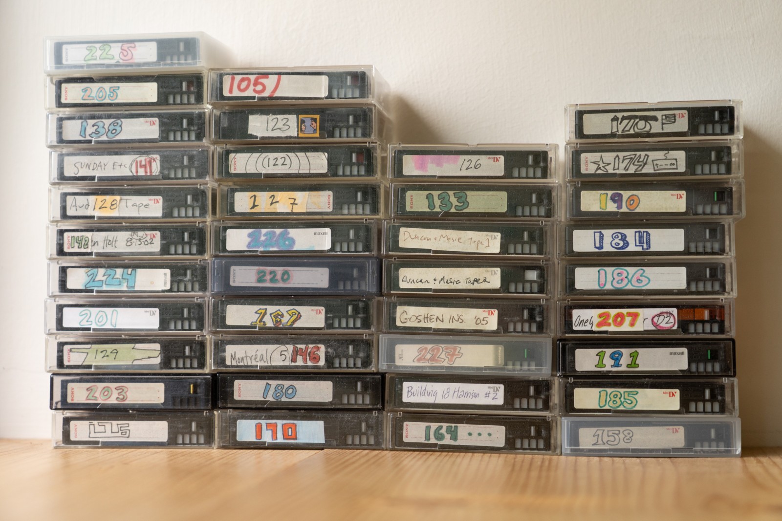 Used MiniDV Tapes -- Lots of Ten (10)