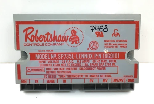 Robertshaw SP735L LENNOX 18G9101 Igniter Control Board Ignition Module used P463