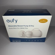 Eufy Wearable Breast Pump S1 Pro Hands-Free Charging Case Heatflow Leakproof New