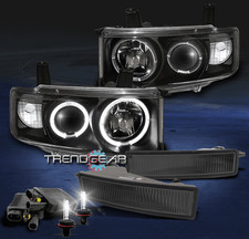 2003-2006 Scion Xb Halo Black Projector Head Light Wsmoke Fog Lamp6k Hid