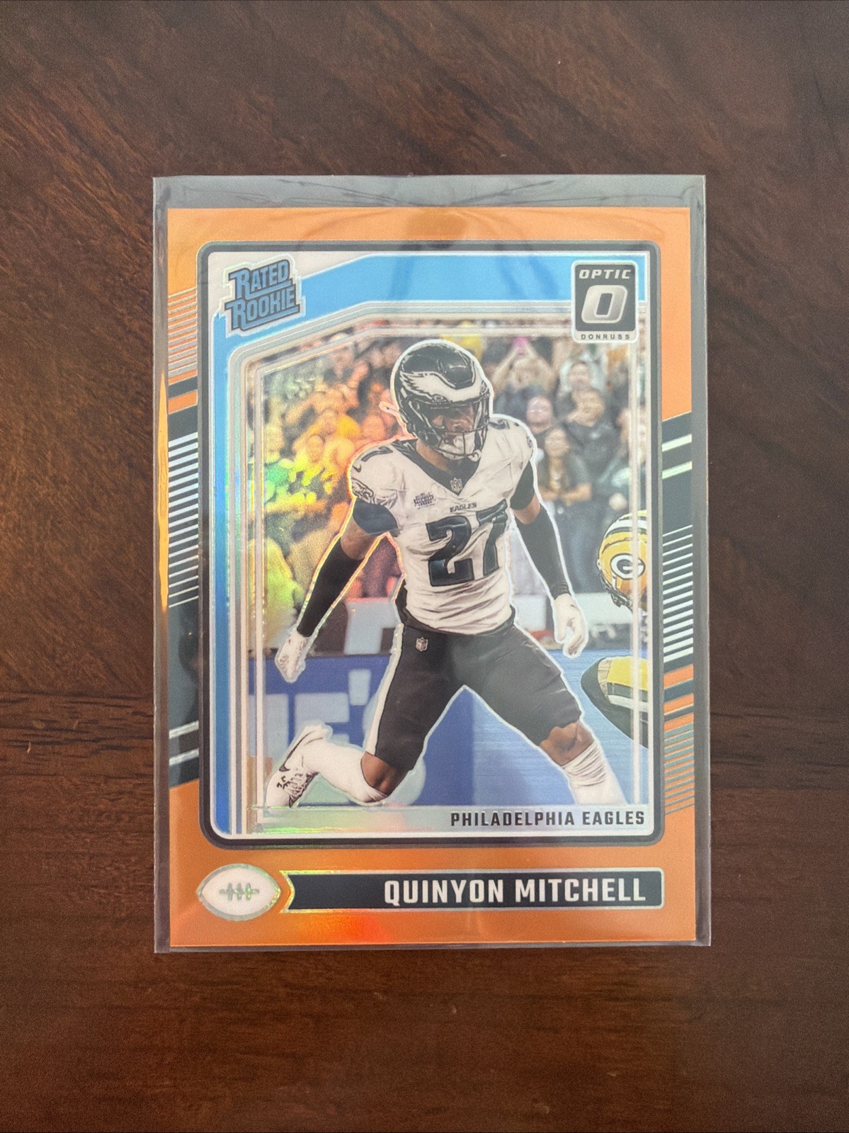 2024 Donruss Optic Quinyon Mitchell Orange Rookie /249 Philadelphia Eagles #282