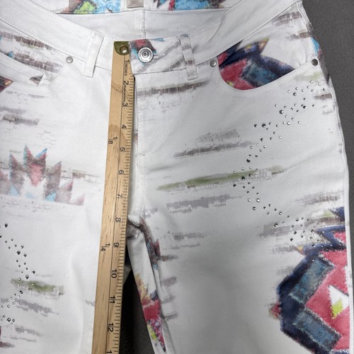 Boston Proper Womens Jeans Size 6 (28x27) Aztec Tribal Stretch Shaping Comfort - Afbeelding 4 van 12