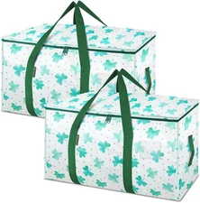BALEINE 2-Pack Oversized Moving Bags with Reinforced Handles, 2-Pack, Clover 