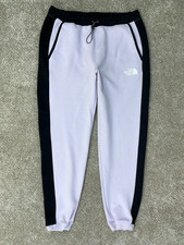 The North Face Sweatpants Women's Medium Lilac Purple Black Joggers Drawstring