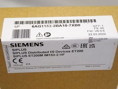 6AG1153-2BA10-7XB0 1 STÜCK NEU SIEMENS SIPLUS ET 200M 6AG1153-2BA10-7XB0