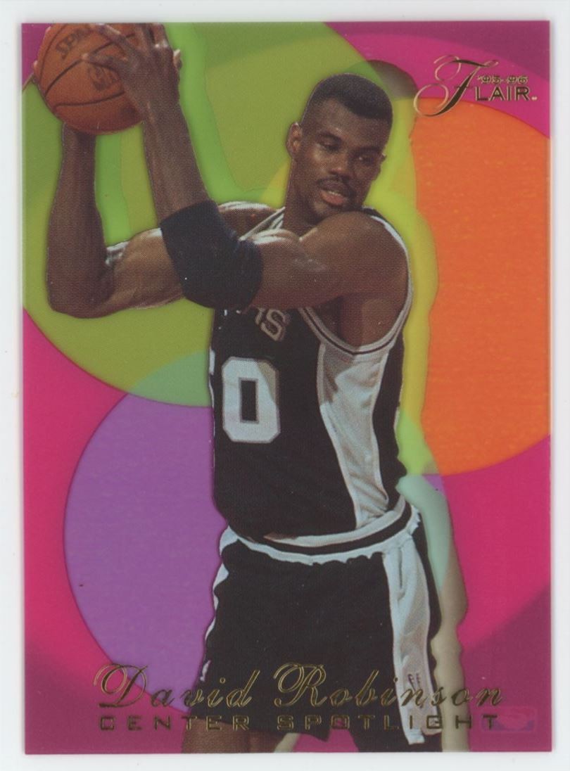 1995-96 Flair Center Spotlight David Robinson San Antonio Spurs #6 A1