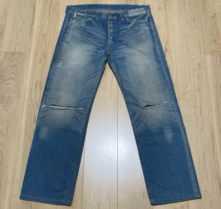 Levi's 501XX 1955Model Low Rise Distressed Grunge W36 limited From