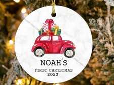 Custom Christmas Car Ornament, Christmas Gifts For Kids, Personalized Name Or...