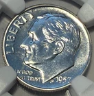 1957 10C Proof Roosevelt Dime NCG PF66 High Grade Proof Deep Mirror Lustrous