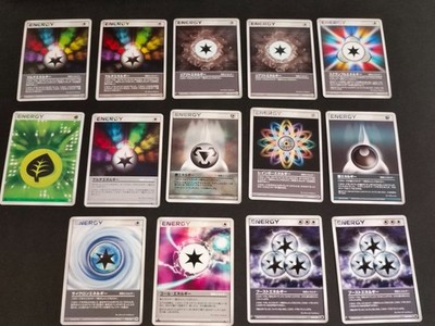 Pokemon Card Energy Lot Rainbow Cyclone Boost React Grass VS