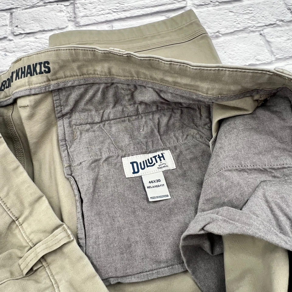 Pantalones chinos de salón Duluth Trading Flex para hombre 46x30 calce relajado Foto 4 de 4