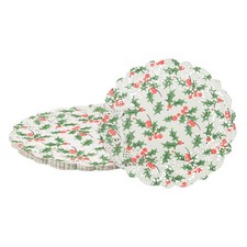 50pcs Paper Doilies 8" Round Lace Paper Doilies Placemats Colorful
