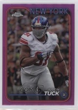 2024 Topps Chrome Pink Refractor Justin Tuck #142 0ut