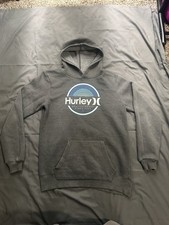 Hurley Boys' Graphic Fleece Hoodie - Gray - Size 18/20 XL 