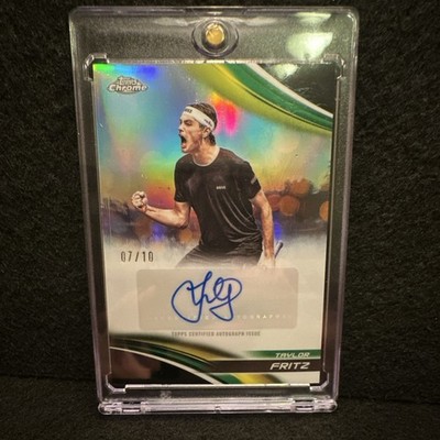 Topps 2024 Chrome Taylor Fritz Black Refractor Rookie Autograph /10 #TCA-TFZ