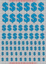 GEN2451PT Dollar Sign General Paint Mask/ Stencil Kit