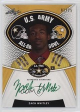 2014 Leaf US Army All-American Bowl Tour Green Ink 1/25 Zach Whitley Auto y0i
