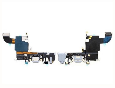 iPhone 6S Ladebuchse Dock Connector Audio Jack Microfon Flex Weiß Grau &Werkzeug
