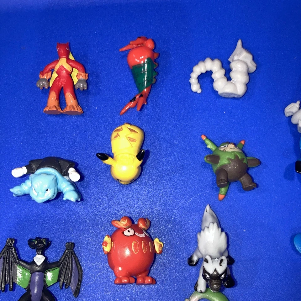 "Lote de 36 mini figuras vintage de Pokémon +/- 1""" Foto 2 de 4