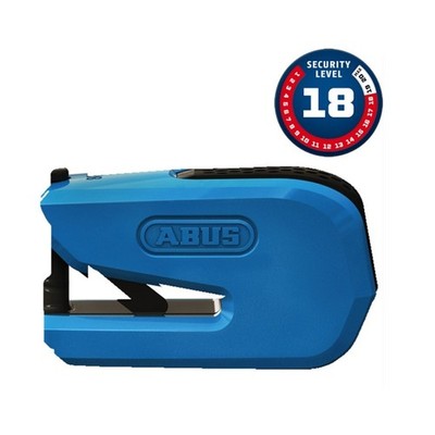 Bloqueo disco freno abus con alarma 8078 detecto b-sb smartx 2.0 azul para moto