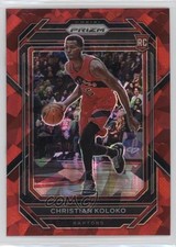 2022-23 Panini Prizm Red Ice Prizm Christian Koloko #265 0nn9