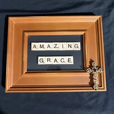 Jewelry Art Picture Amazing Grace Christianity Jesus Cross Unique Handmade