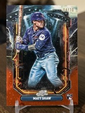 2025 Topps Chrome Cosmic Matt Shaw Extraterrestrial Talent LUNAR Refractor #/10